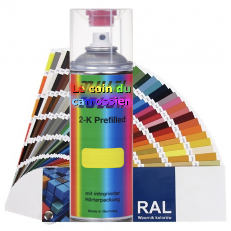 Bombe de peinture RAL 9010 Blanc pur brillant - Aérosol 400 ml