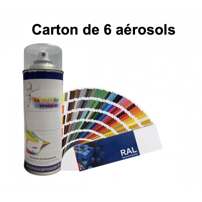 Bombe de peinture en Aérosol, Bombe en Spray coloris RAL 7035 gris clair