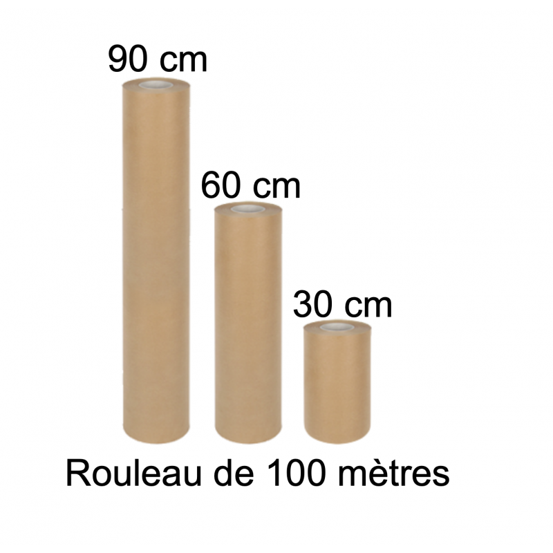 Papier Kraft Gommé - Rouleau de 66 m