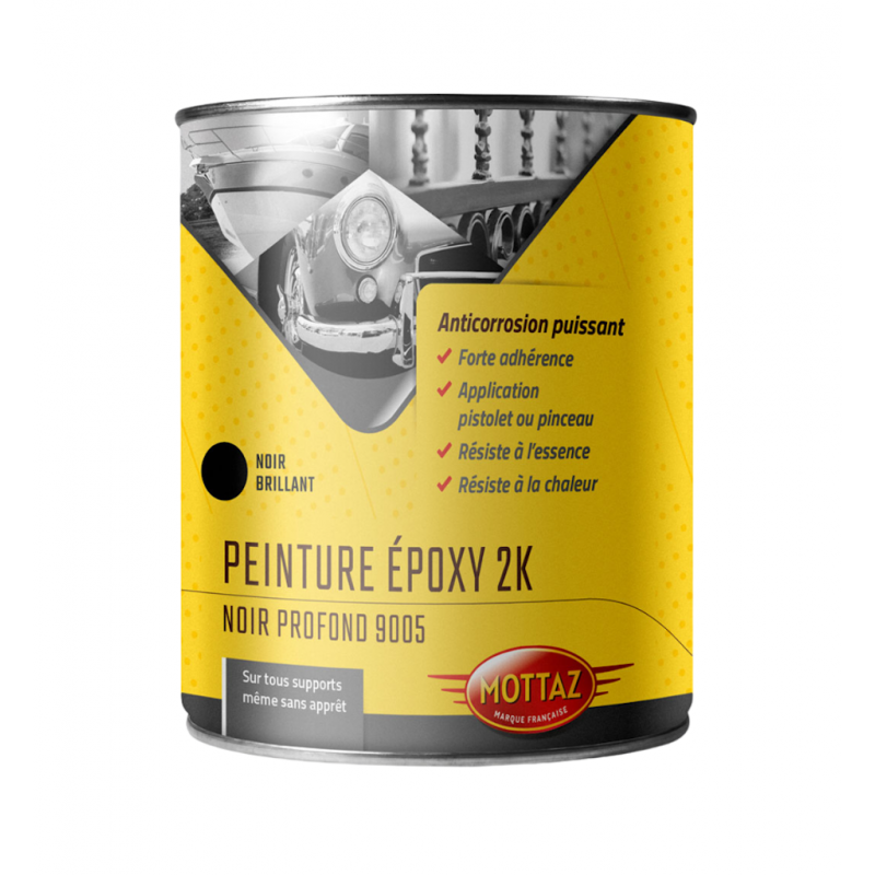 Peinture epoxy noir 2K 1 litre