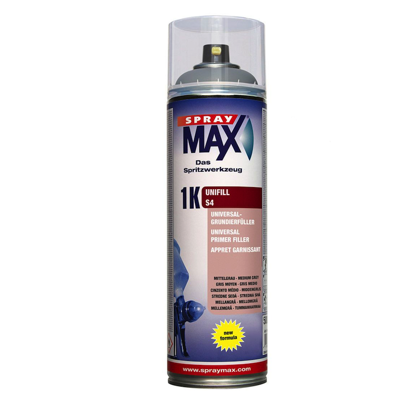 Apprêt 1K garnissant Gris S4 500ml spray max