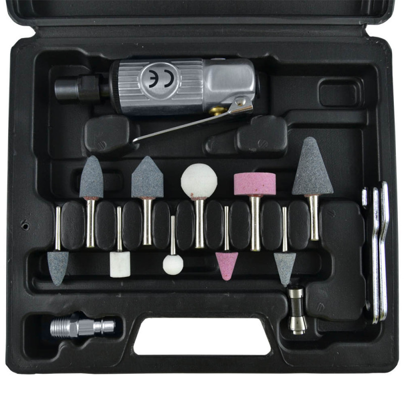 Coffret meuleuse droite pneumatique