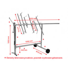 Support pièces de carrosserie rotatif standard