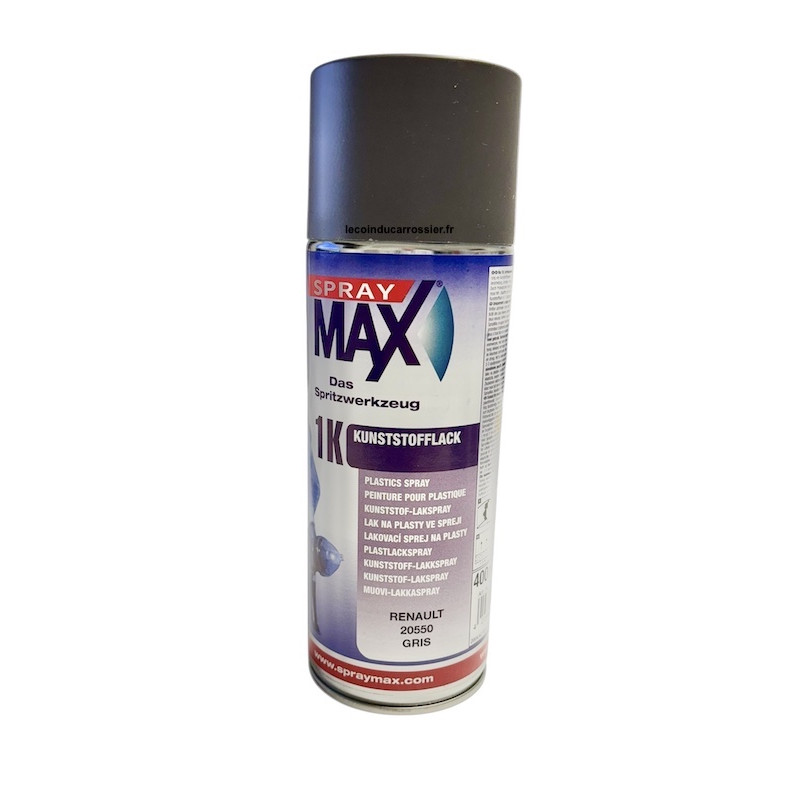 Peinture plastique gris Renault 20550 spray max